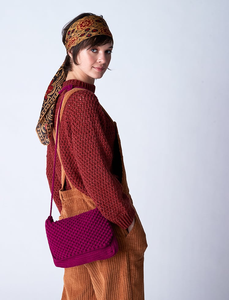 Pull au crochet sans coutures en valloire de plassard