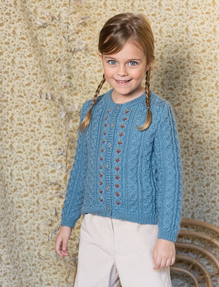 modele tricot Cardigan en Valloire de Plassard