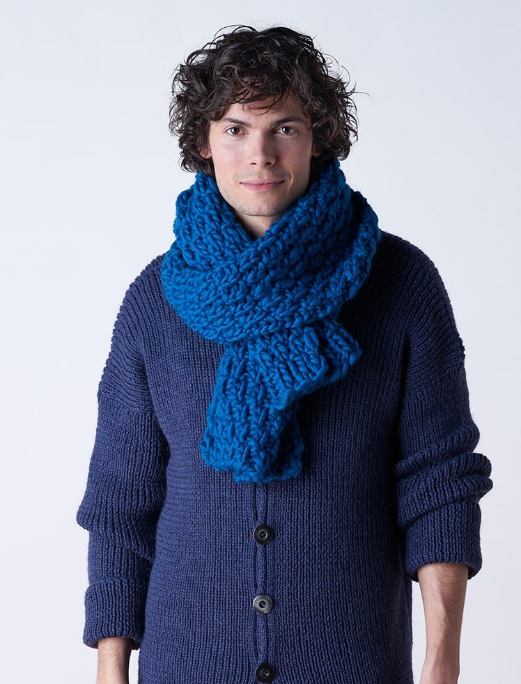 modèle tricot Echarpe en Extra wool de Plassard