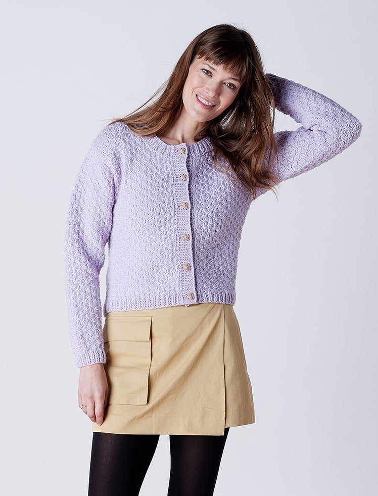 modèle tricot Cardigan en Datcha de Plassard