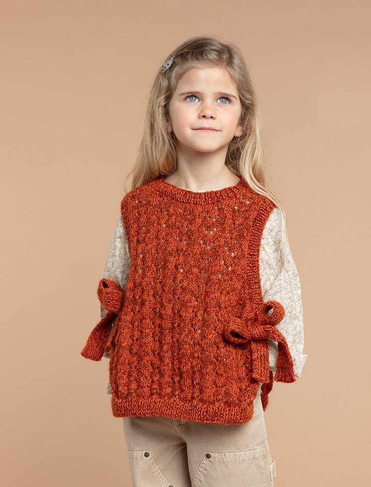 modèle tricot Top sans manches à nouer en  de Plassard