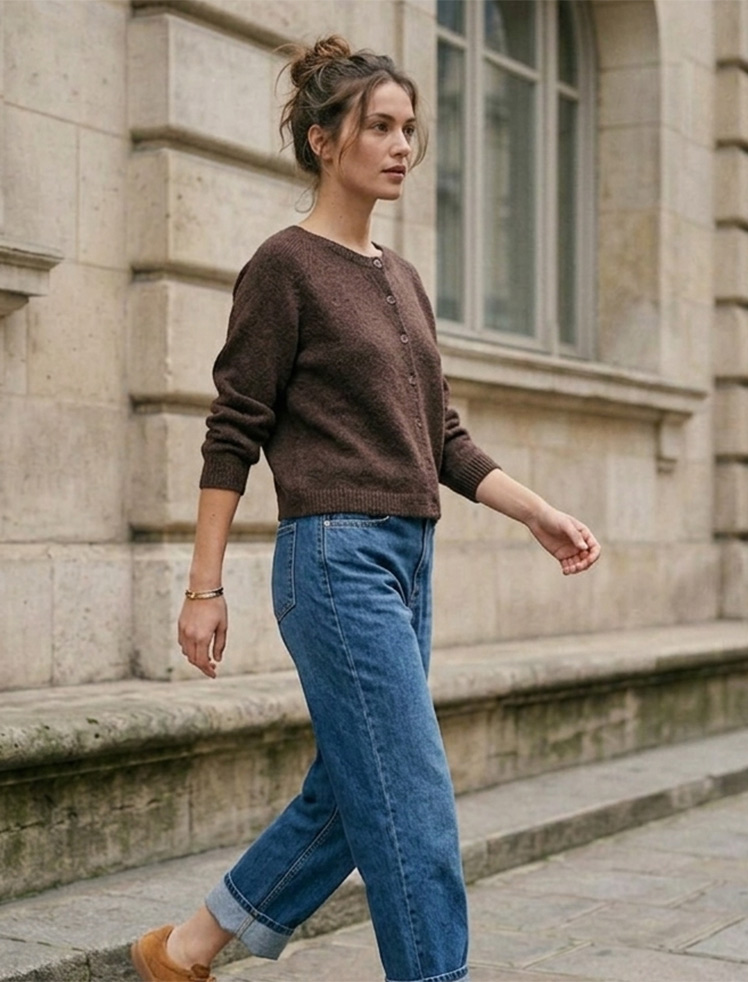 199-06 - Cardigan sans coutures